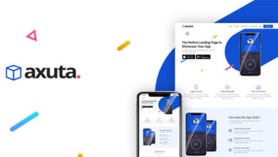 Axuta Nulled - App Landing Page Template