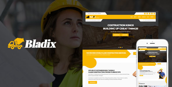 Bladix Nulled - Construction and Building HTML Template