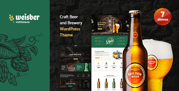 Weisber v1.1.8 Nulled - Craft Beer & Brewery WordPress Theme