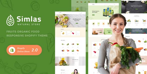 Simlas Nulled - Fruits Organic Food Responsive Shopify Theme