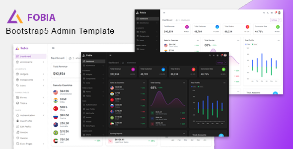 Fobia Nulled - Bootstrap5 Admin Template