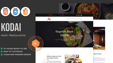 Kodai Nulled - Asian Restaurant HTML Template