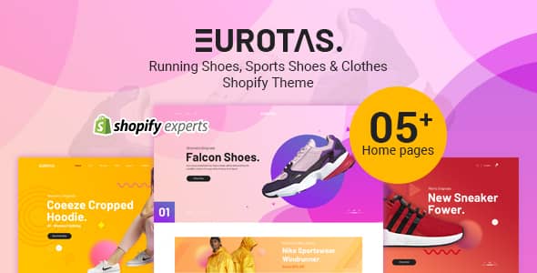 Eurotas v1.0 Nulled - Running Shoes, Sports Shoes & Clothes Shopify Theme