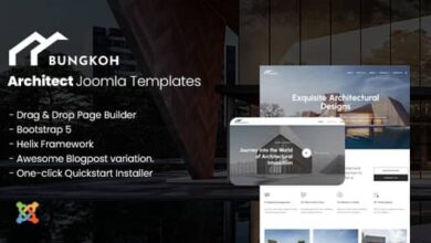 Bungkoh v1.0 Nulled - Modern Joomla Template for Architects and Interior Designers