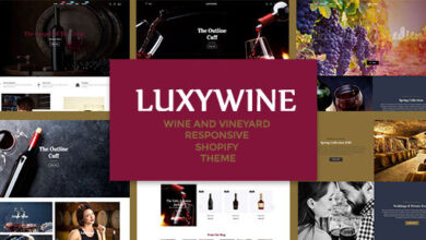 Luxywine Nulled - Wine & Vineyard Responsive Shopify Theme