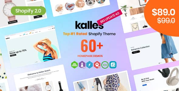 Kalles v4.2 Nulled - Clean, Versatile, Responsive Shopify Theme - RTL support