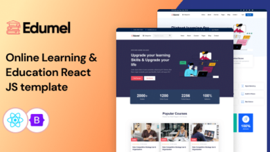 Edumel Nulled - Online Learning React Education Template