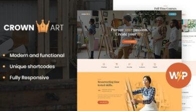 Crown Art v1.2.11 Nulled - Drawing and Music School WordPress Theme