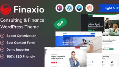 Finaxio v1.0.1 Nulled - Consulting & Finance WordPress Theme