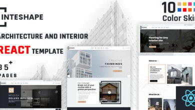 Inteshape v2.0 Nulled - Architecture and Interior React Template