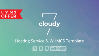 Cloudy 7 v2.1 Nulled - Hosting Service & WHMCS Template