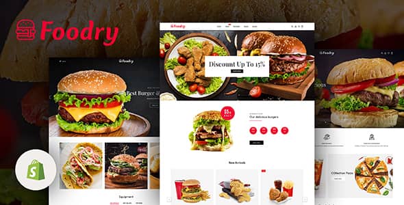 Foodry Nulled - Fast Food & Restaurant Responsive Shopify Theme