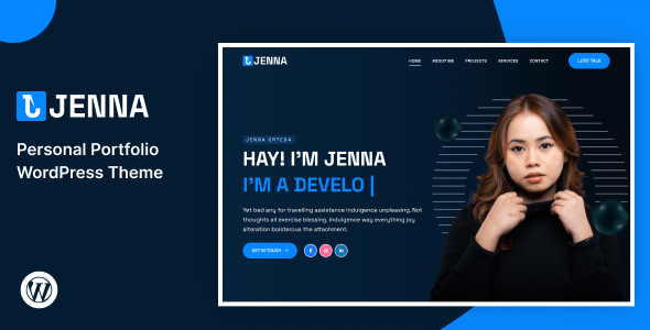 Jenna v1.0 – Personal Portfolio WordPress Theme