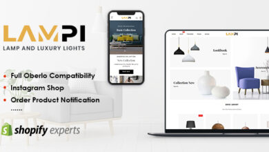 LAMPI Nulled - Lamp & Luxury Lights Responsive Shopify Theme
