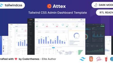 Attex v1.0 Nulled - Tailwind CSS Admin & Dashboard Template