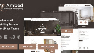 Ambed v1.1 Nulled - Wallpapers & Painting Services WordPress Theme