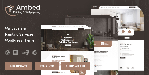 Ambed v1.1 Nulled - Wallpapers & Painting Services WordPress Theme