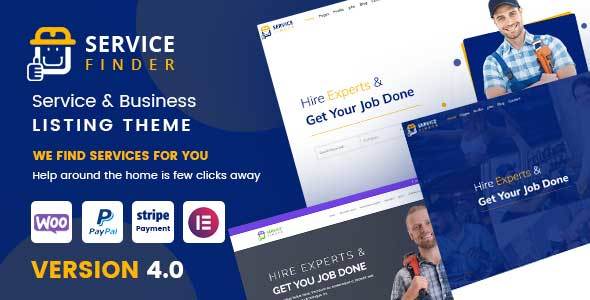 Service Finder v4.0 Nulled - Provider and Business Listing Theme