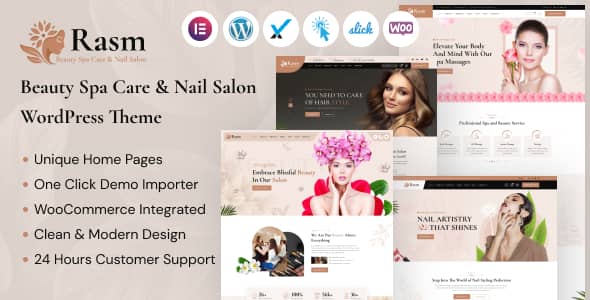 Rasm v1.0.0 – Beauty Spa Care & Nail Salon WordPress Theme