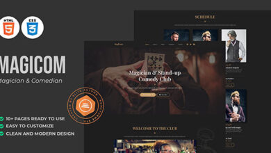 Magicom Nulled - Magician & Comedian HTML Template