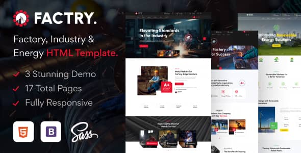 Factry Nulled - Industry & Factory HTML5 Template