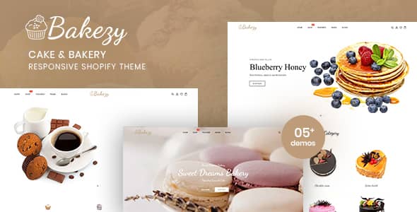 Bakezy Nulled - Cake & Bakery Responsive Shopify Theme