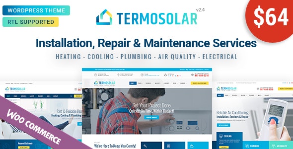 Termosolar v3.5 Nulled - Maintenance Services WordPress Theme