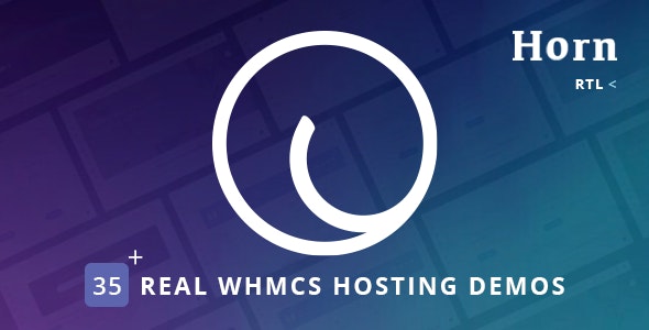 Horn v2.2 Nulled - WHMCS Dashboard Hosting Theme
