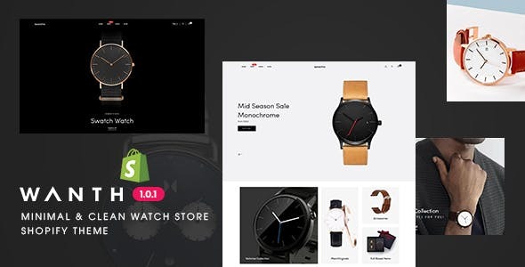 Wanth v1.0.1 Nulled - Minimal & Clean Watch Store Shopify Theme