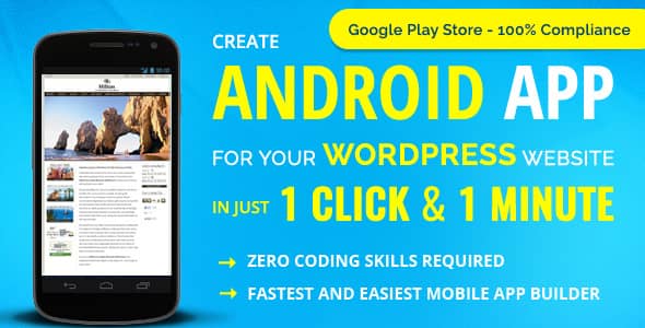 Wappress v5.0.8 Nulled - builds Android Mobile App for any WordPress website