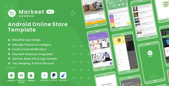 Markeet v4.2 Nulled - Ecommerce Android App
