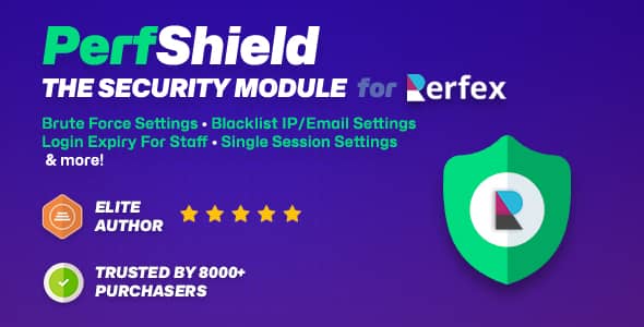 PerfShield v1.1.0 开心版 – 适用于 Perfex CRM 的强大安全工具集
