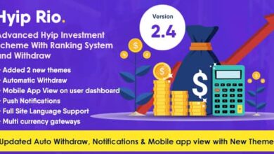 Hyip Rio v2.4 Nulled - Advanced Hyip Investment Scheme With Ranking System and Automatic Withdraw
