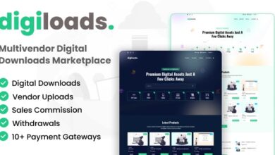Digiloads v1.0.1 Nulled - Multivendor Digital Downloads Marketplace