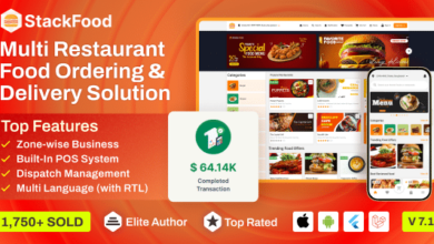 StackFood v7.1 Nulled - Multi Restaurant Food Delivery App with Laravel Admin and Restaurant Panel