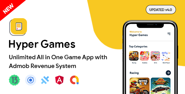Hyper Games v4.0.0 Nulled - All in One Game App