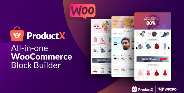 ProductX Pro v1.3.3 Nulled - Gutenberg Product Blocks for WooCommerce