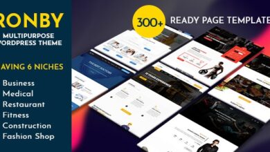 Ronby v6.1.1 Nulled - 6 Niche Business Multi-Purpose WordPress Theme