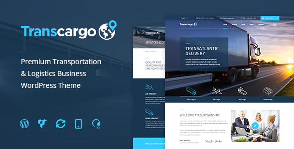 Transcargo v2.9 Nulled - Logistics & Transportation WP Theme