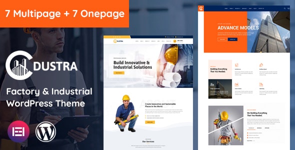 Dustra v1.5.7 Nulled - Factory Industrial & Construction WordPress Theme
