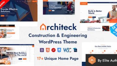 Architeck v2.2 Nulled - Construction WordPress Theme