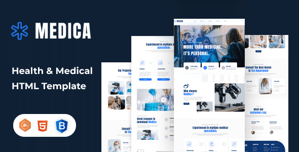Medica Nulled - Health & Medical HTML Template