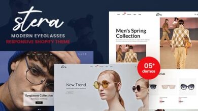 Stera Nulled - Modern EyeGlasses Responsive Shopify Theme