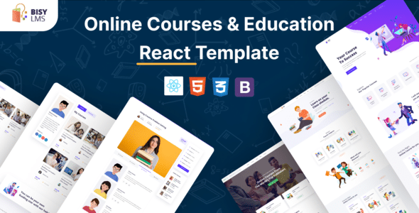 Bisy Nulled - Online Courses & Education React Template
