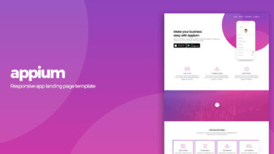 Appium Nulled - App Landing Page Template