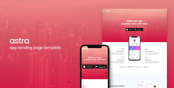 Astra Nulled - App Landing Page Template