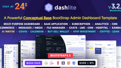 DashLite v3.2.2 Nulled - Bootstrap Responsive Admin Dashboard Template