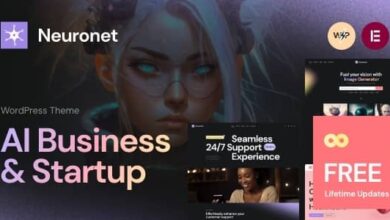 Neuronet v1.0 Nulled - AI Business & Startup WordPress Theme