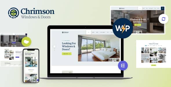Chrimson v1.2.7 Nulled - Windows & Doors Services Store WordPress Theme + Elementor