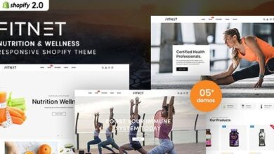 Fitnet Nulled - Nutrition & Wellness Shopify Theme